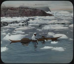 Image of Kayak in Pack Ice